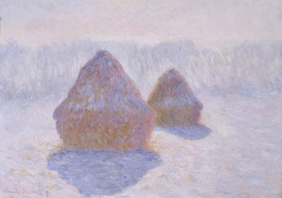 Meules (Effet de neige et de soleil) - Claude Monet